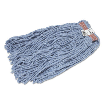 Rubbermaid® Commercial Cut-end Blend Mop Head, Cotton-synthetic, Blue, 20 Oz, 1" Headband, 12-carton freeshipping - TVN Wholesale